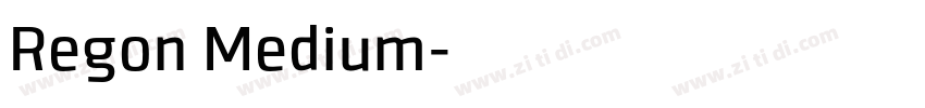 Regon Medium字体转换